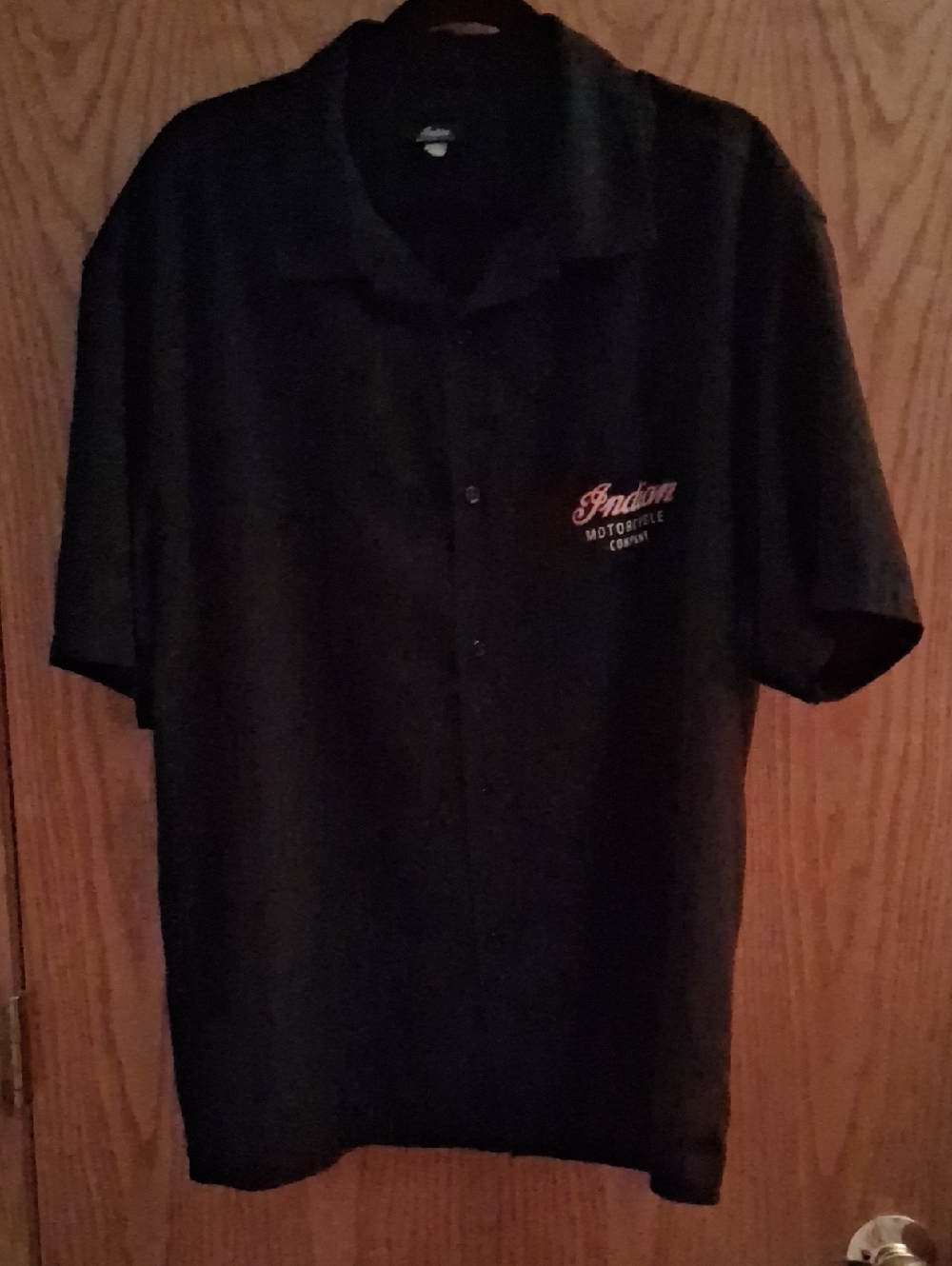 Indian motorcycle garage shirt, size large